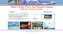 Desktop Screenshot of alohaholidayshawaii.com