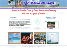 Tablet Screenshot of alohaholidayshawaii.com